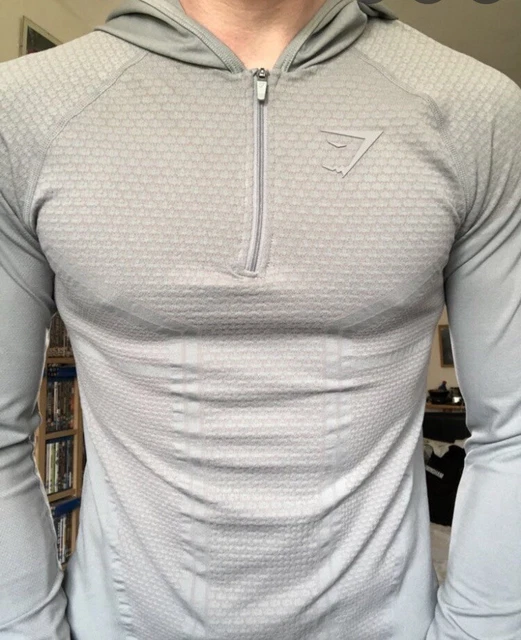 GYMSHARK ONYX HOODIE (Size M) Rare Colour £90.00 - PicClick UK