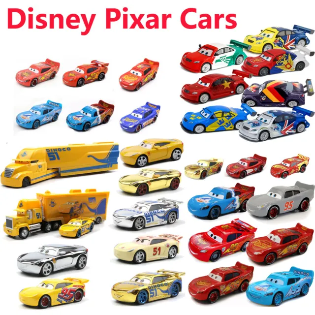 Lightning McQueen Model Car Disney Pixar Cars 1:55 Kids Toys Diecast Lot Loose