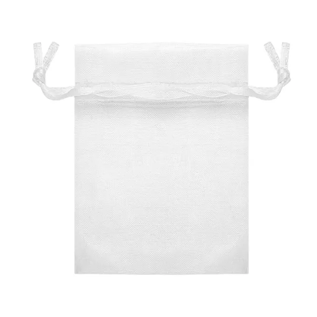 Bulk Pack of 100 Drawstring Gift Bags - Organza Pouches for Gifting