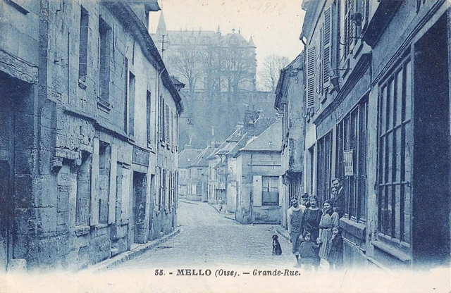 Cpa 60 Mello / La Grande Rue
