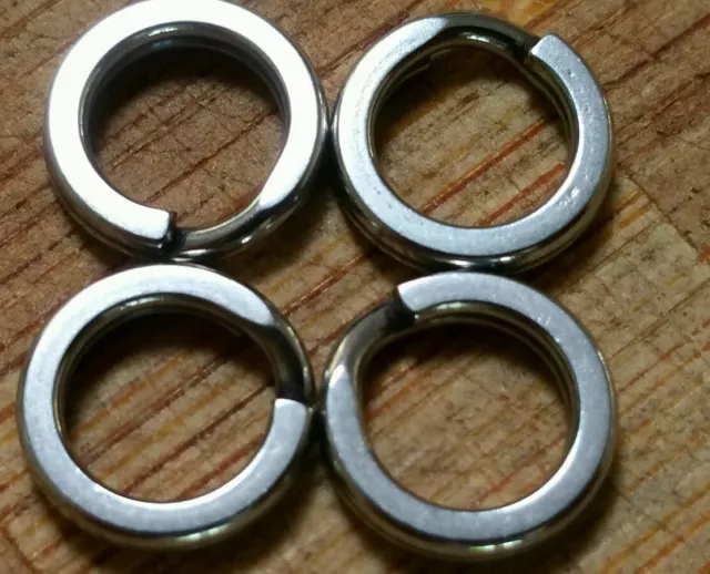 40 pack! Stainless steel 9mm split rings rated up to 70kgs! Marine grade!