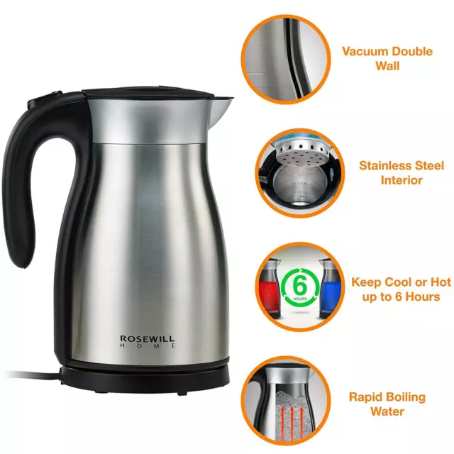 Black+decker KE1700SD Stainless Steel Electric Cordless Kettle - 1.7 L