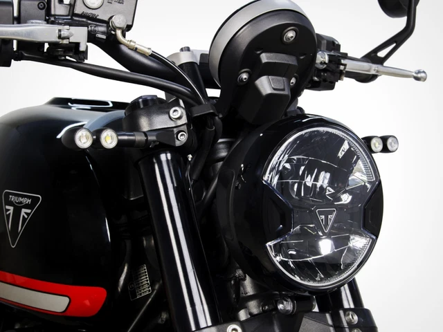 2 Clignotants LED Noirs Pour Scooter, VTT, Véhicule électrique - 12V, 12 LED - Résout Problème Clignotement Rapide