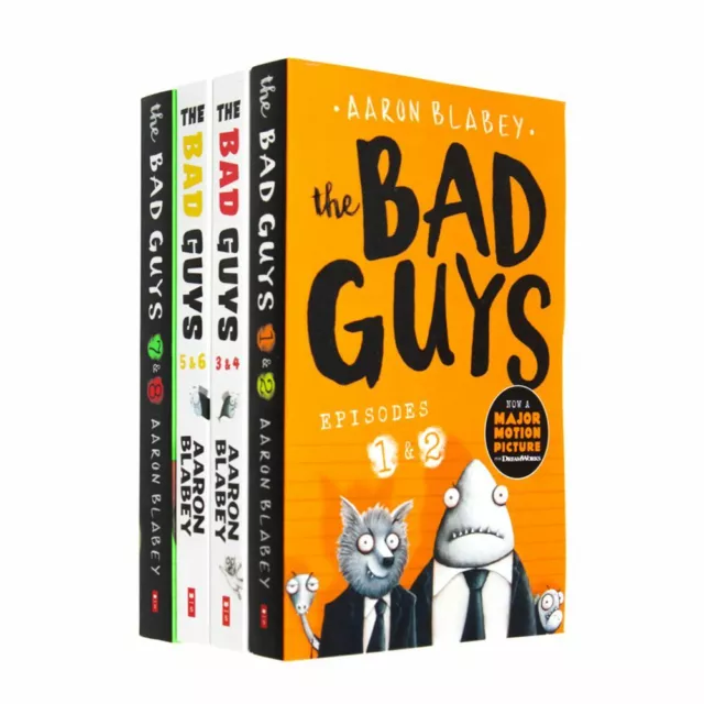 The Bad Guys 4 Books Collection Set (Episode 1 to 8) By Aaron Blabey | Aaron Bla