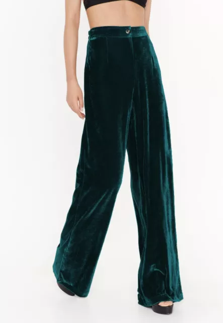 High Waist Velvet Trousers 2