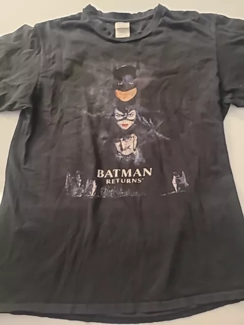 batman returns the movie mens medium shirt Port Company Catwoman Penguin