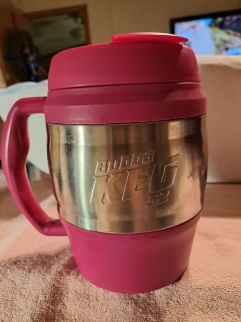 BUBBA KEG 52oz Ounce Insulated Travel Mug Green & Stainless With Handle Flip Top