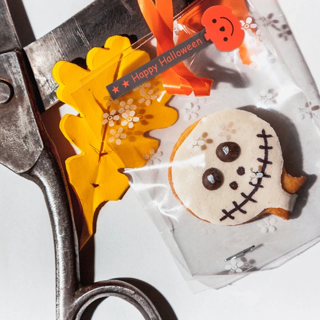 1 Set Halloween Geschenk Tags Abdichtung Rolle Aufkleber