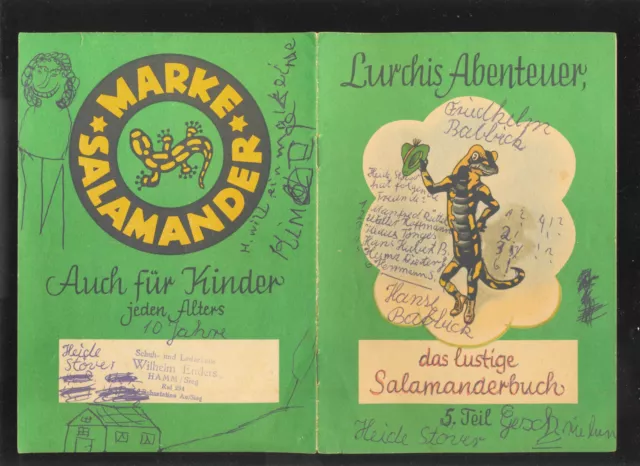 "Lurchis Abenteuer, das lustige SALAMANDERbuch 5. Teil" Ausgabe der 50er Jahre 3