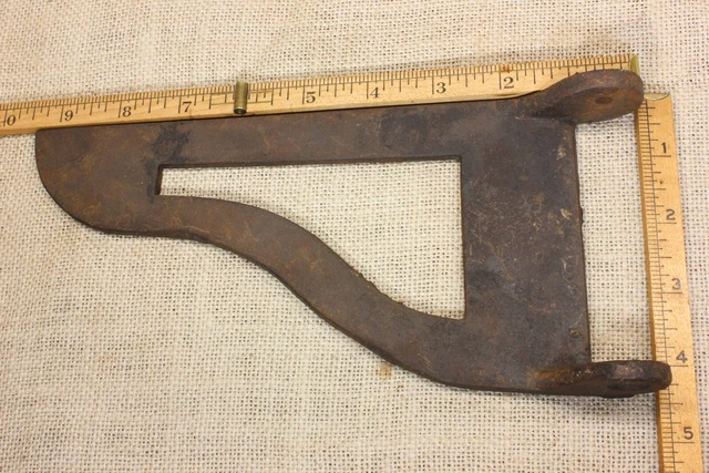 old folding Shelf Bracket drop leaf table support cast iron counter top 9 X 4" 3