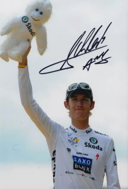 Andy Schleck Hand Signed 12X8 Photo Cycling Autograph Tour De France 4