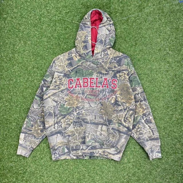 CABELAS CAMO HOODIE Womens Seclusion Open Country Kangaroo Pocket Size ...