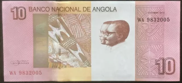 Angola Banknote 10 Kwanzas 2012  UNC   #24.03b