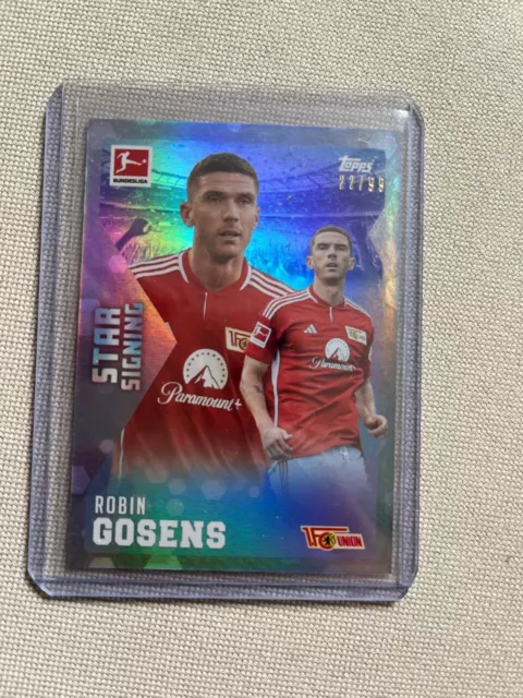 Robin Gosens Topps Summer Signings 2023/2024 Parallel 22/99 Union Berlin