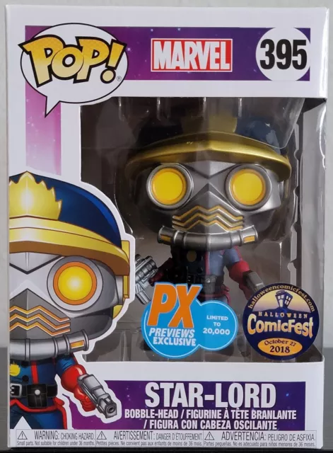 Funko Pop! Marvel Star-Lord PX Previews Exclusive Halloween Comic Fest  Bobble-Head Figure #395 - US