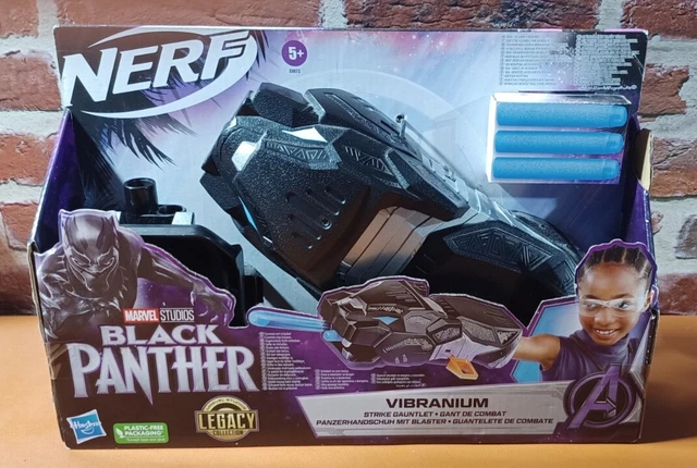 MARVEL BLACK PANTHER VIBRANIUM Strike Gauntlet Nerf Shooter Hasbro