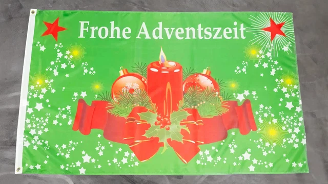Fahne Weihnachten Weihnachtsfahne 90x150 Cm Mit Ös Produktbild-Vorschau 10