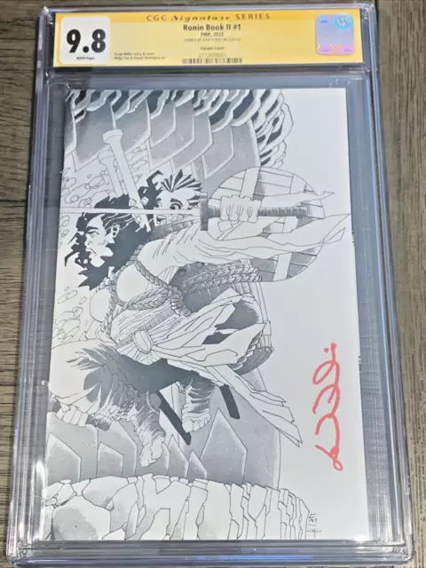 Frank Miller RONIN BOOK 2 #1 B&W SKETCH 1:25 VARIANT CGC SS 9.8 signed Dan Didio