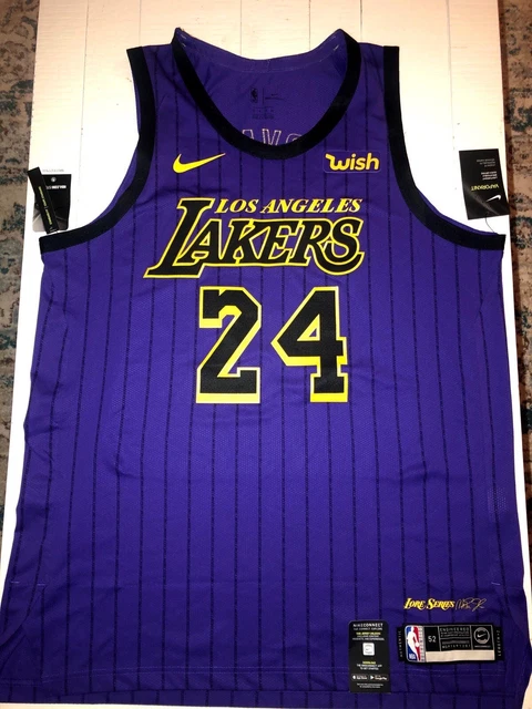 NIKE LAKERS LEBRON JAMES JERSEY LORE SERIES CITY EDITION VAPORKNIT NWT SIZE  52 