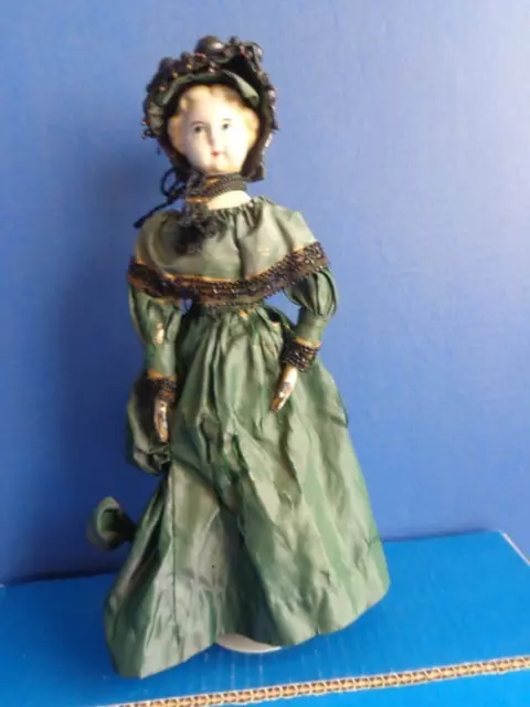 Antique 12" Joel Ellis Or Mason Taylor Doll Jointed Wood & Metal- Springfield Vt Antique 12" Joel Ellis Or Mason Taylor Doll Jointed Wood & Metal- Springfield Vt