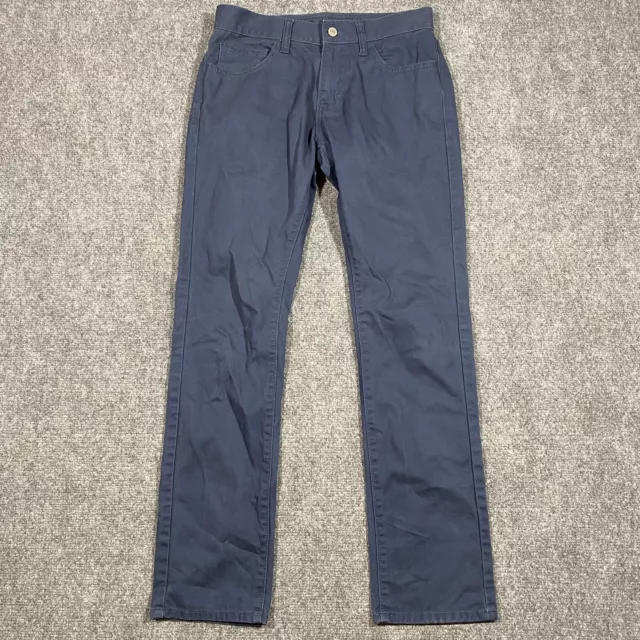 Old Navy Pants Mens 28x30 Blue Chino Pant Flat Front Trousers Stretch Pant