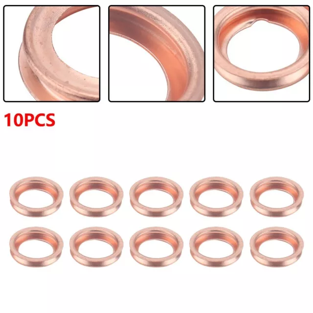 Perfect Fit Metal Oil Drain Plug Crush Washer Gasket 1102601M02 10 Pack