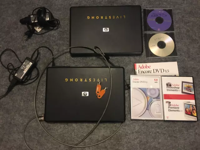 HP L2000 LiveStrong Special Edition Laptops (x2) Plus Accessories