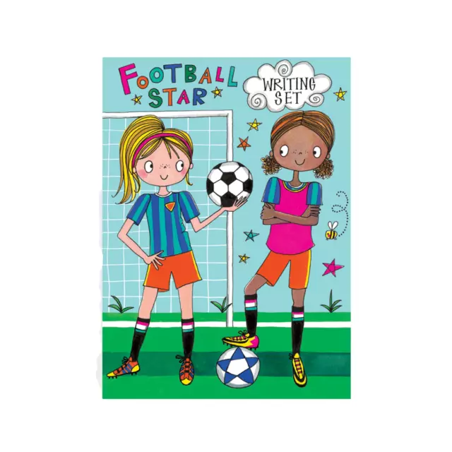 Rachel Ellen Girls Football Star Novelty Writing Set - Children's Stationery Set