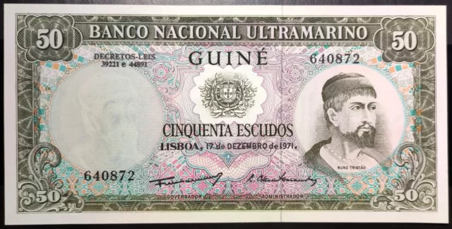 Portuguese Guinea 50 escudos 1971 UNC