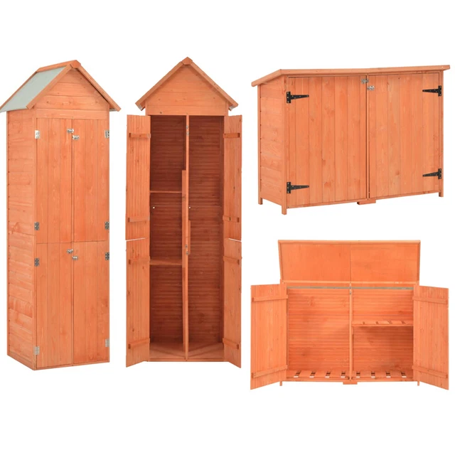 GARTENGERÄTESCHUPPEN GERÄTESCHRANK Holz Gartenschuppen Lagerschuppen