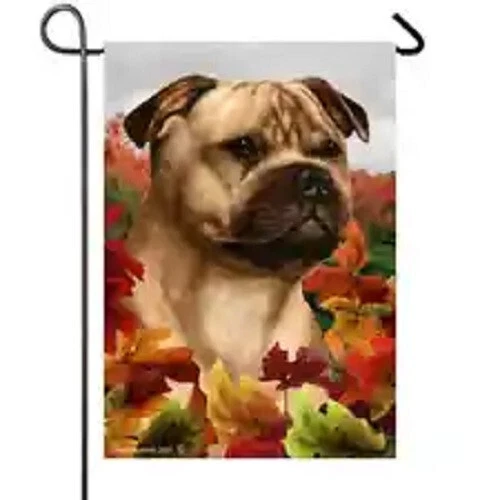 Fall House Flag - Fawn Staffordshire Bull Terrier 13245