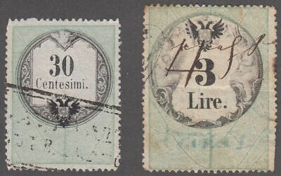 F-Ex3557 Italy Austria Venezia Lombardy Revenue Stamps Lot.