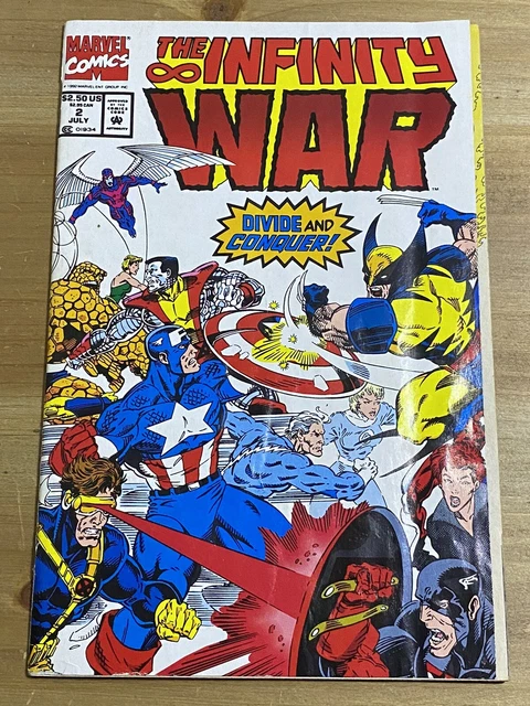 The Infinity War #2 July 1992 Marvel Comics Newsstand Edition Thanos Avengers
