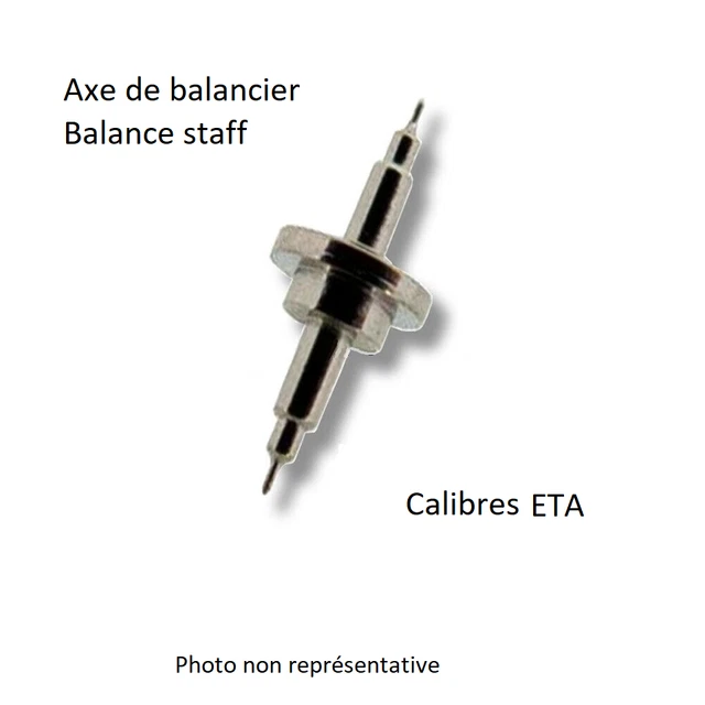 Axe / Balance Staff Pour Montre OMÉGA, Calibre 17 - Pièce D'occasion Pour Réparation
