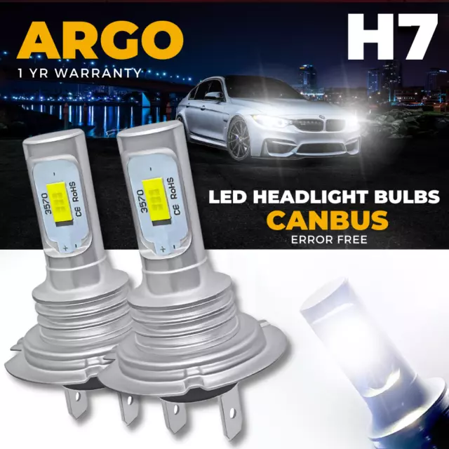 For VW Passat Golf Beetle Polo Touran Led White Canbus Error Free Headlight 12v