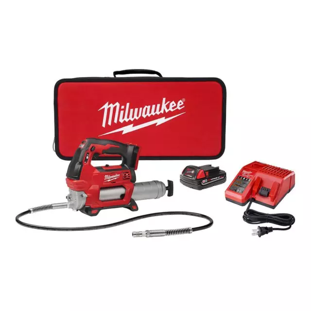 Milwaukee M18 2-Speed Grease Gun 1Ct Kit