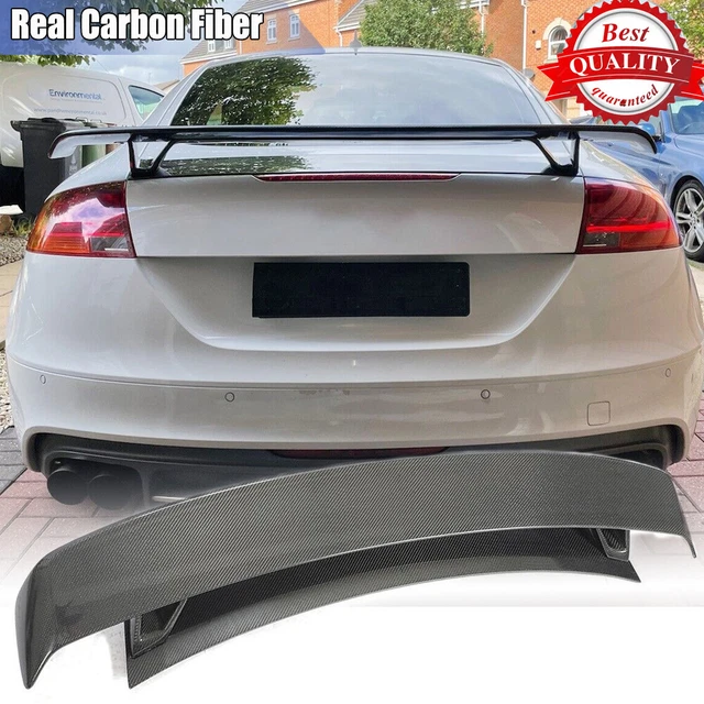 Carturning Real Carbon Fiber Rear Trunk Spoiler Wing – Audi TT Mk1 8N Quattro 1998-2006 – Gloss 3x3 Twill