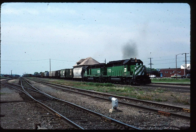 Original Rail Slide - BN Burlington Northern 7122+ Stapley MN 5-28-1988