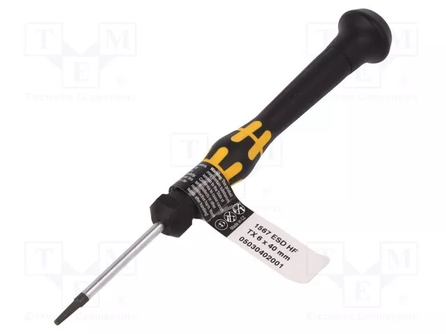 1 piece, Screwdriver WERA.1567/TX6 /E2UK