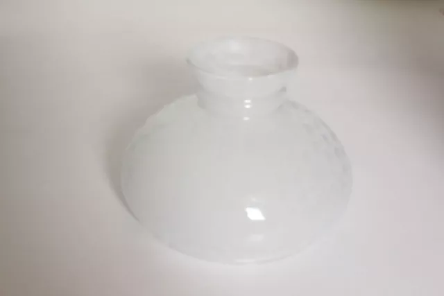 Schöner großer Lampenschirm Ersatzschirm Glasschirm Petroleumlampe Vintage