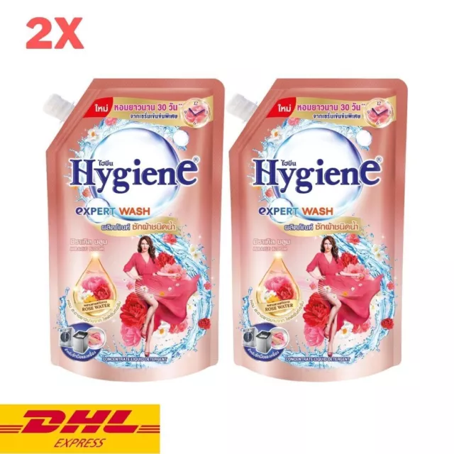 2x Hygiene Expert Wash Miracle Bloom Rose Water Concentrate Liquid Detergent