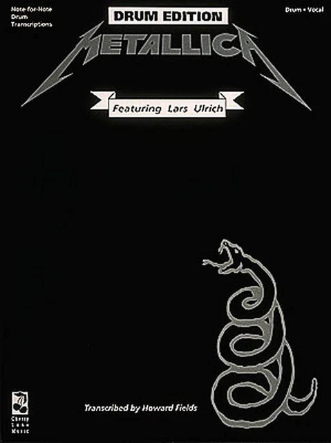 Metallica: (Black) for Drums by Hetfield Ulr (English) Paperback Book Metallica: (Black) for Drums by Hetfield Ulr (English) Paperback Book