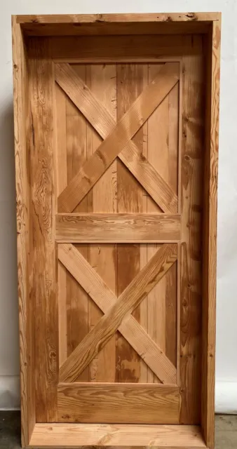 Rustic reclaimed lumber 37.5 X 81.5 door solid wood castle winery  U choose size