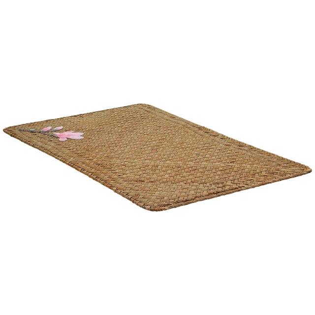 Juego de mesa de ratán juegos de mesa tejidos a mano platos juegos de mesa tejidos posavasos