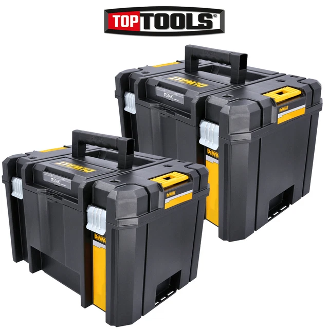 2 X DEWALT DWST171195 TSTAK VI Deep Tool Storage Box 23L Without Tote