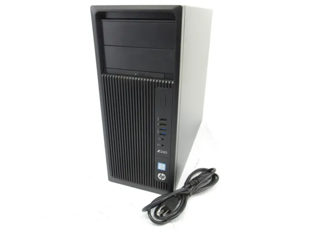 HP Z240 Workstation TWR Intel Core i7-6700 3.4GHz 32GB RAM 256GB SSD DVD-RW P400