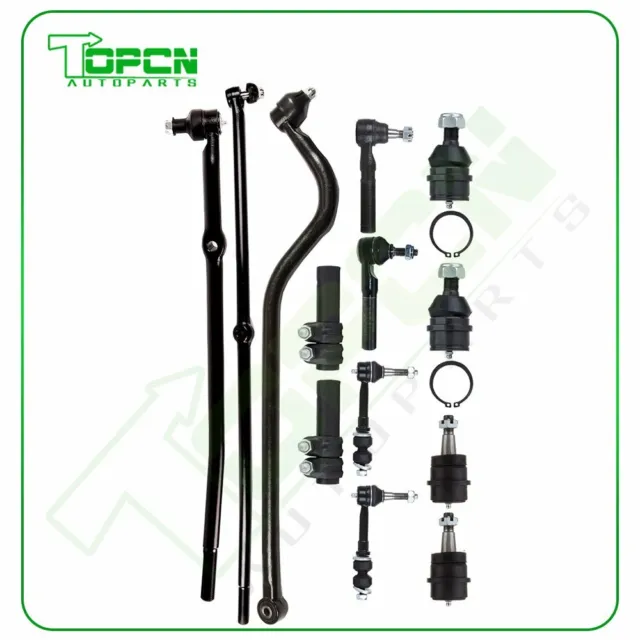 For 2000-2001 Dodge Ram 1500 13pc New Complete Front Tie Rod Suspension Kit