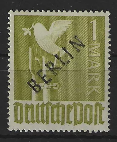 AA805) Berlin Nr. 17 a Schwarzaufdruck postfrisch geprüft Schlegel BPP Mi. 140 