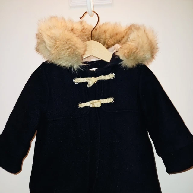 CAPPOTTO CON CAPPUCCIO Montgomery Zara 18/24 mesi cm 92 neonata