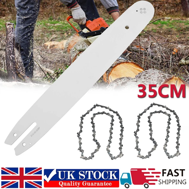 Ms170 Guide Bar 14& 35CM GUIDE Bar Fits STIHL 017 MS170 MS171 Chainsaw With 2 Chains UK ...